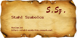 Stahl Szabolcs névjegykártya